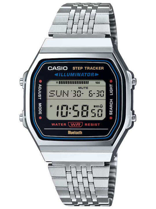 Casio Casio Vintage Ρολόι Μπαταρίας με Μεταλλικό Μπρασελέ