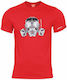 Pentagon Ageron (gas Mask) T-shirt in Red color