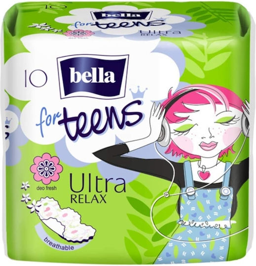 Bella Ultra Comfort Teen Pantyliners Wings 10 Pack