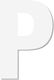 Letter "r" White Sticker 120mm Plastic Darvin O...