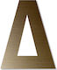 Letter "d" Bronze Adhesive 120mm Plastic Darvin...