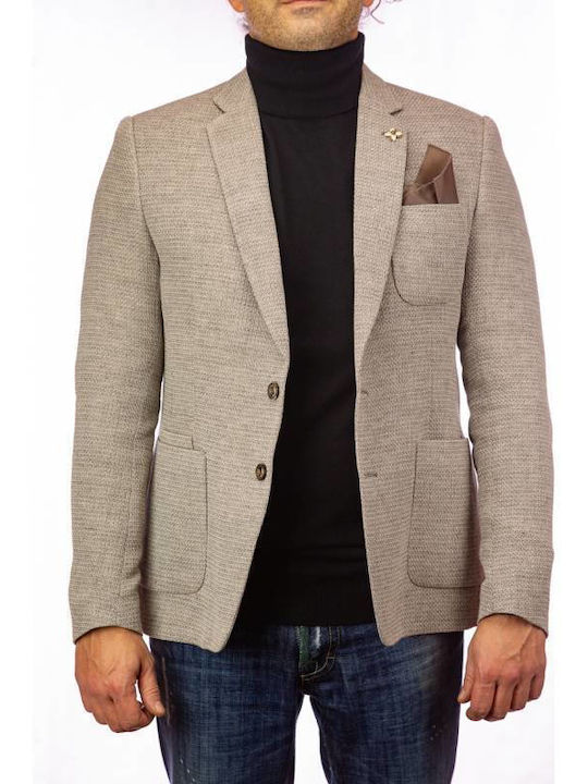 Xagon Man Men's Suit Jacket Beige