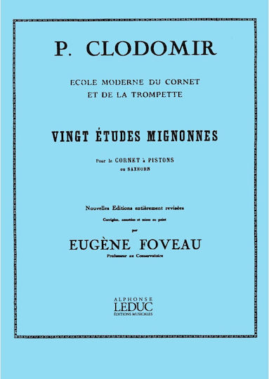 Alphonse Leduc Leduc Clodomir Pierre-francois - 20 Σπουδές Για Σόλο Τρομπέτα Op. 18 Sheet Music