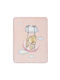 Interbaby Κουβέρτα Ισπανίας Κούνιας Ροζ Pink 110x140εκ.