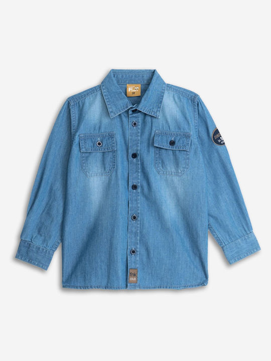 Funky Kids Denim Shirt Blue