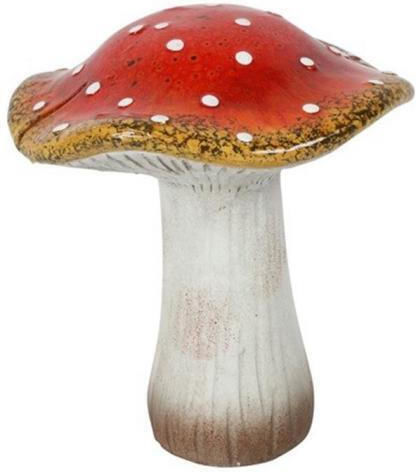 Atmosphera Weihnachtliche Figur Pilz Rot 18x18x18cm