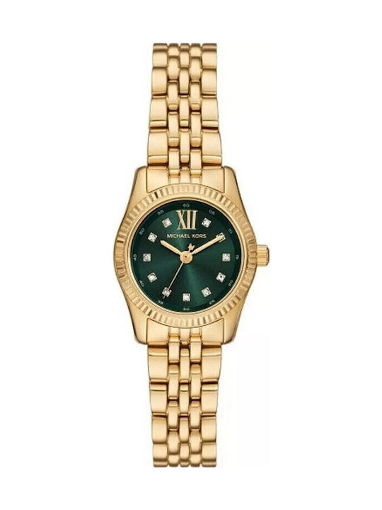 Michael Kors Lexington Damen Uhr mit Gold Metallarmband MK4842