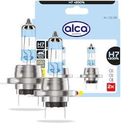 Alca Halogen Lamp H7 200% More Light Bulb Vehicle Lamp Car Lighting 12v 55w Base Px26d 2 Pieces Alca Halogen Lamp H7 200% More Light Bulb Vehicle Lamp Car Lighting 12v 55w Base Px26d 2 Pieces
