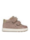 B Biglia Anatomical Leather Kids Boots with Velcro Beige