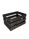 Creative Deco Holztruhe Schwarz 40 x 30 x 23 cm Natürliche Holzbox Perfekte Aufbewahrung Geschenk Dekoration DIY Dokumente Werkzeuge Spielzeug