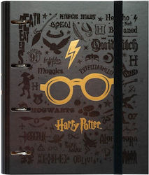 Harry Potter A4 Binder 4 Rings Elastic Band
