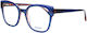 Woodys Barcelona Bakkali Men's Acetate Prescription Eyeglass Frame Purple
