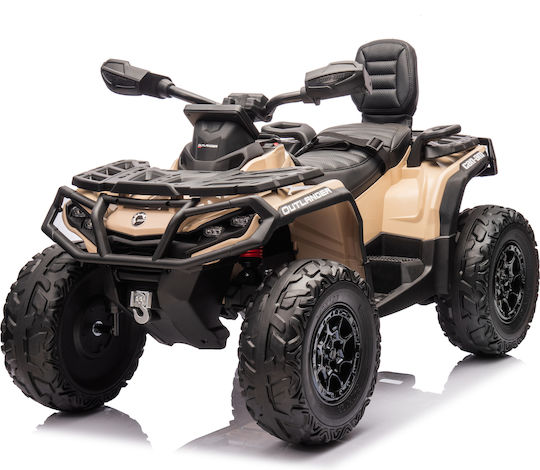Παιδική Γουρούνα Licensed CAN AM Outlander Ηλεκτροκίνητη 24 Volt Μπεζ