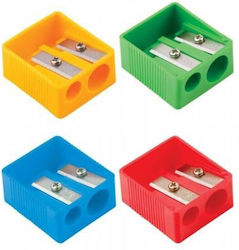 Eisen Plastic Double Sharpener Yellow