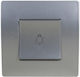 Elmark Wall Push Staircase Button Silver 38102S