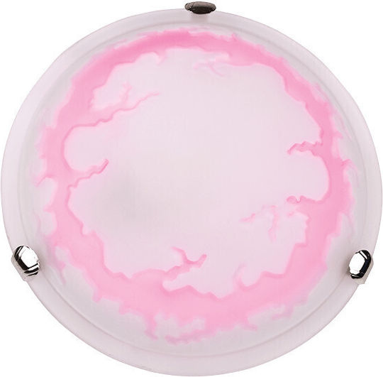 Elmark Deckenleuchte 50cm Rosa mit Fassung E27