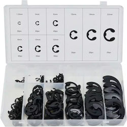 E-clip Rings 300pcs Silver