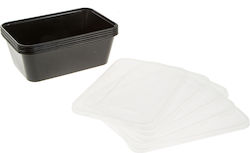 Plastik-Mikrowellenbehälter mit Deckel 750ml 50 Stück Plastik-Mikrowellenbehälter mit Deckel 750ml 50 Stück