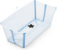 Stokke Cadă pliabilă pentru bebeluși Flexi Bath cu termometru Albastru