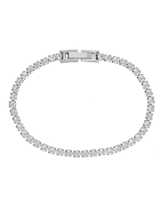 Excite-Fashion Bracelet Riviera made of Steel with Zircon