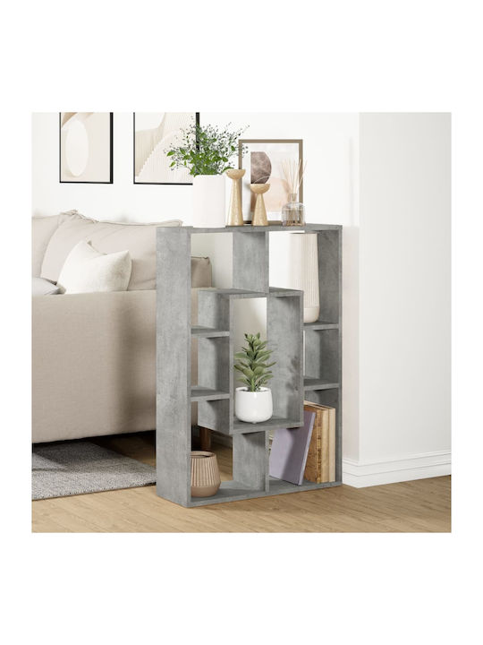 Bibliothek Grau Beton 63x20x90cm