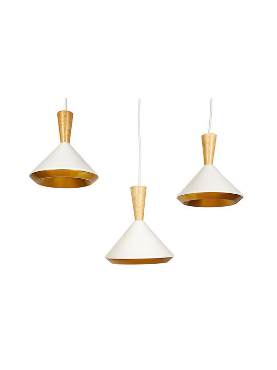 Romimex Pendant Chandelier White