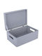 Creative Deco Gray Large Wooden Storage Box 30 X 20 X 14 Cm + 1 Cm Handles Lid Decorative Chest Perfect Documents Memorabilia Toys Tools