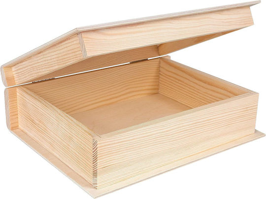 Creative Dekorative Box Hölzernes im Buchformat 24x19x7.5cm