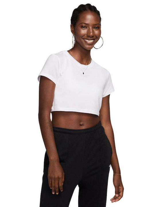 Nike Damen Sport Crop Top Kurzarm White FZ1455 100 Skroutz