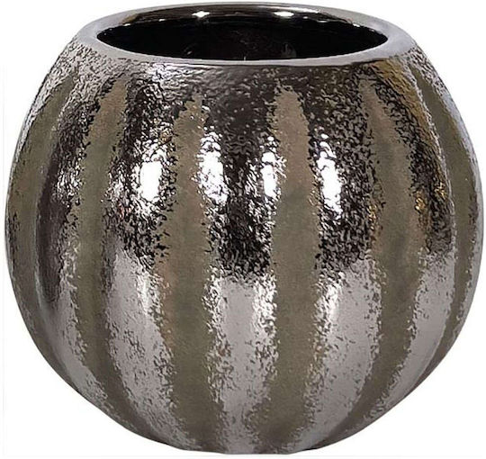 Fylliana Decorative Vase Gray 14x16cm