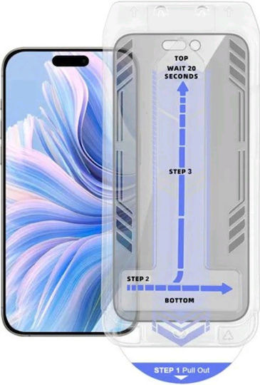 Vivid Privacy Full Face Tempered Glass Μαύρο (iPhone 17 Pro Max / iPhone 16 Pro Max)