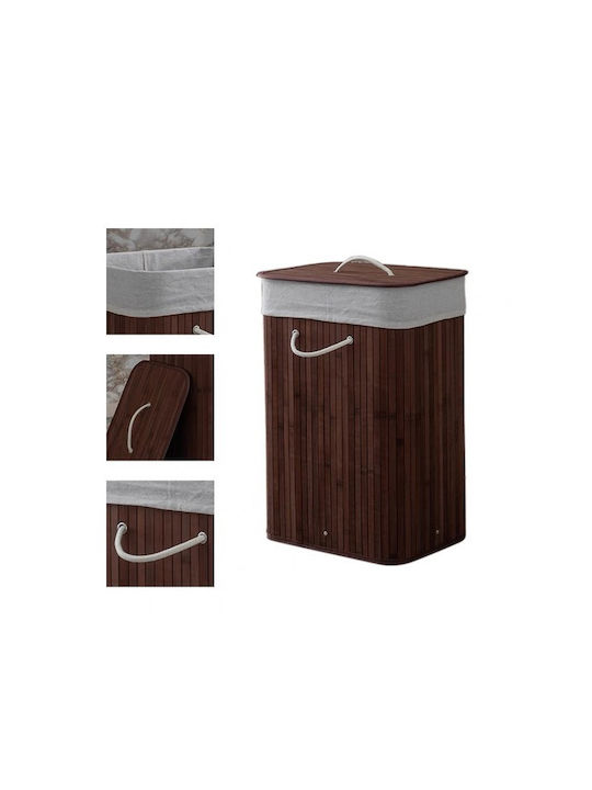 Lalos Laundry Basket Bamboo 52x32x63cm Brown