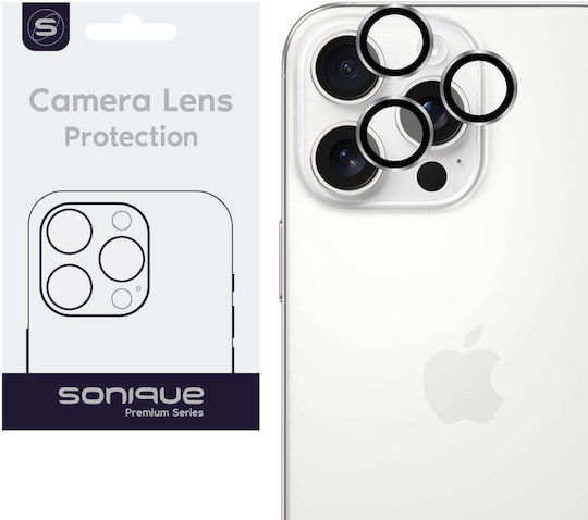 Sonique Προστασία Κάμερας Tempered Glass Ασημί για το iPhone 16 Pro, iPhone 16 Pro Max