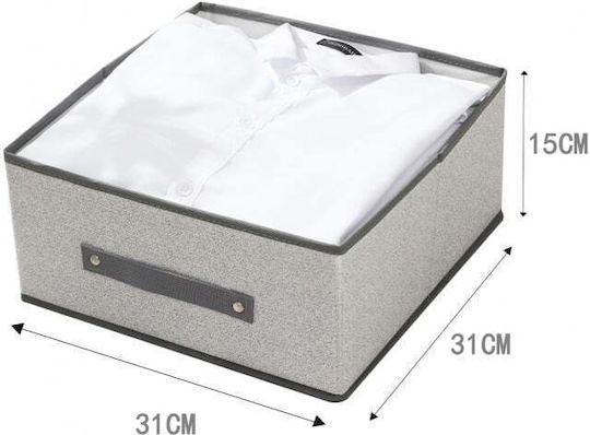 Tpster Υφασμάτινο Κουτί Αποθήκευσης Ρούχων 31x31x15cm