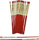 Artekko Japanische Authentische Holzstäbchen Terrakotta Beige 2 Stück