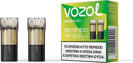 Vozol Резервни Pod 2 броя в жълт цвят
