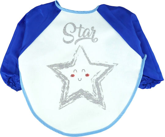 Bibs Αδιάβροχη Ποδιά Υφασμάτινη με Μανίκια Boy Star