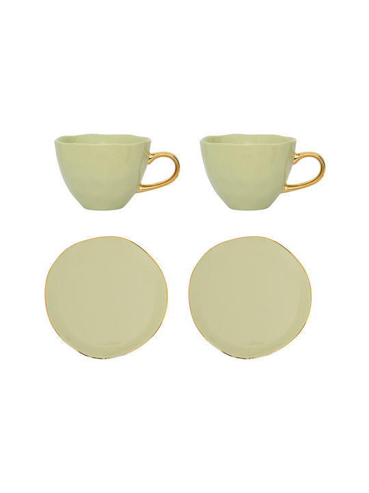 Urban Nature Culture Amsterdam Set of Cups Coffee Ceramic Green 4pcs |  Skroutz.mt