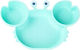 Queen Mother Baby Food Plate Crab made of Silic...