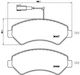 Brembo Brake Pad Front for Citroen Jumper Fiat Ducato Opel Movano Peugeot Boxer