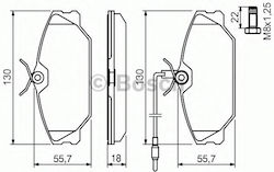 Bosch Set Plăcuțe De Frână Partea Din Față Bosch Set Plăcuțe De Frână Partea Din Față