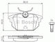 Bosch Set Plăcuțe De Frână Pentru Alfa Romeo GTV Spider Daihatsu Delta Fiat Barchetta Brava Bravo Marea Punto Lancia Dedra Delta