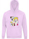 Kids Sweatshirt with Hood and Pockets Creamy Pink SailorMoon Fanart
