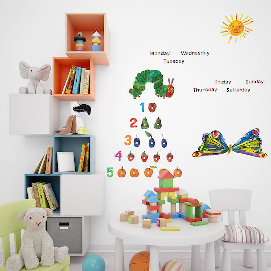 Walltastic Детска стикерна за стена Стена Funtosee The Very Hungry Caterpillar By Eric Carle 49бр