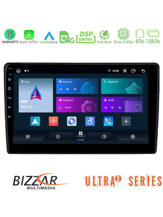 Bizzar Автомобилна Аудио Система (Блутут/USB/WiFi/GPS/Apple-Carplay/Android-Auto) с Тъчскрийн 9"