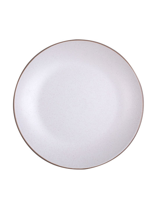 GTSA Frost Plate Shallow Ceramic Gray with Diameter 20cm 6pcs