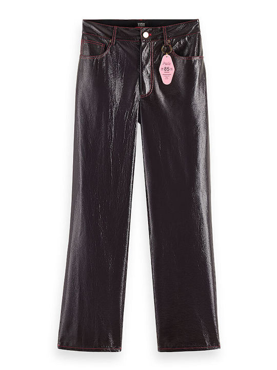 Women's Fabric Trousers Wine