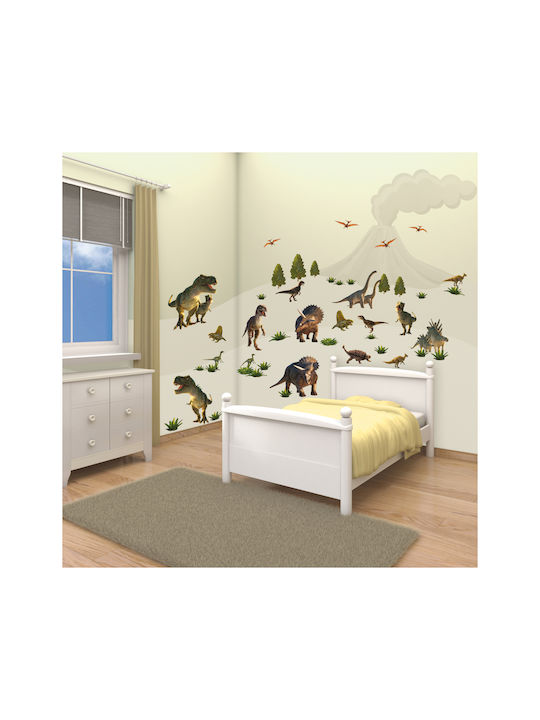 Walltastic Παιδικό Διακοσμητικό Αυτοκόλλητο Τοίχου Dinosaur Land Decor Kit 51τμχ