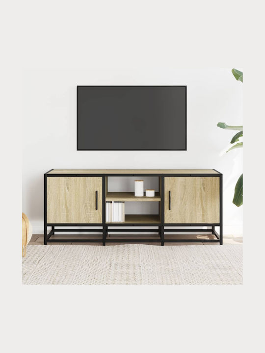 TV Stand Made of Metal and Wood Sonoma Oak M100...