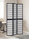 vidaXL Decorativ Paravan Lemn cu 3 Panouri 105x200cm